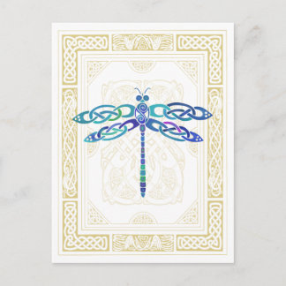 Celtic Dragonfly Postcard