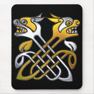 Celtic Dragons Mouse Mat