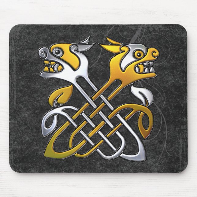 Celtic Dragons Mouse Mat (Front)