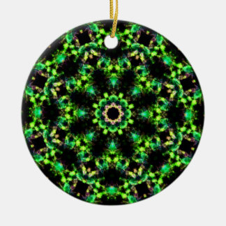 Celtic Emerald Wreath Ornament - 2 Sided Design
