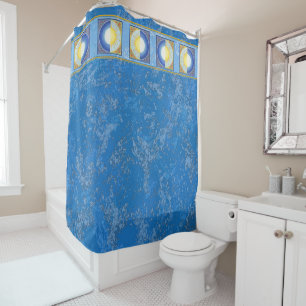 Celtic Equinox Sun & Moon Shower Curtain