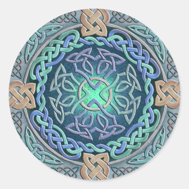 Celtic Eye of the World Classic Round Sticker (Front)