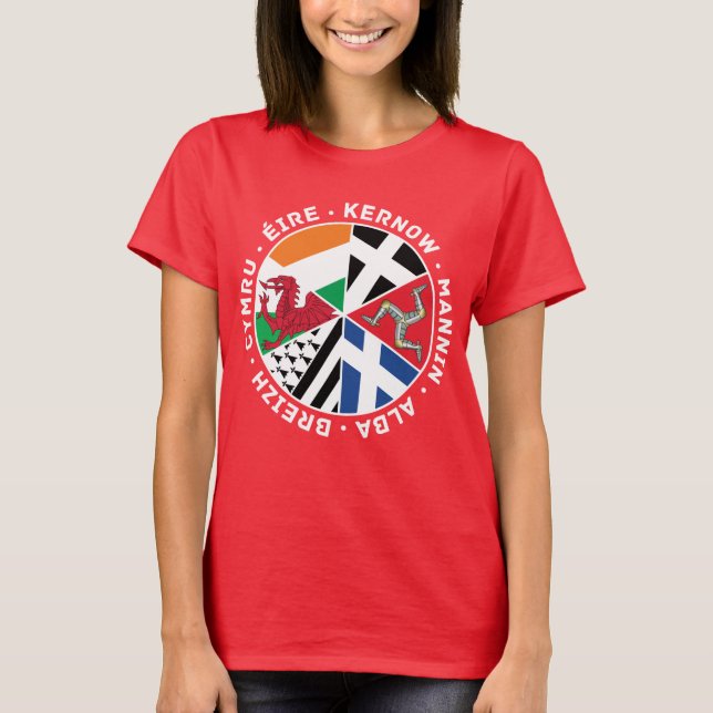 Celtic Flags Countries Women's T-Shirt, Celt T-Shirt (Front)
