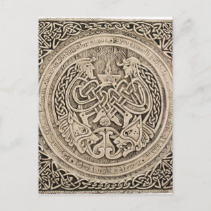 CELTIC FLAME VINTAGE ART POSTCARD