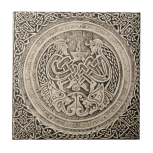 CELTIC FLAME VINTAGE ART TILE