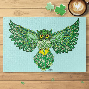 Celtic Flight Owl Jigsaw Puzzle