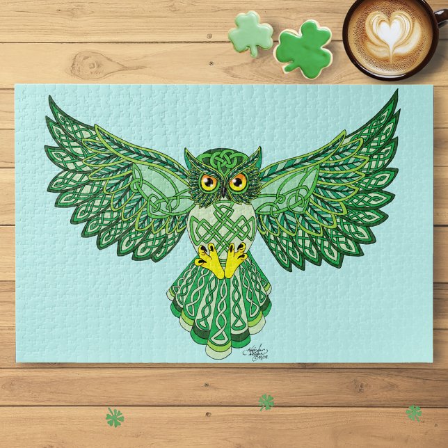 Celtic Flight Owl Jigsaw Puzzle (Creator Uploaded)