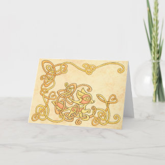 Celtic Fox Greeting Card