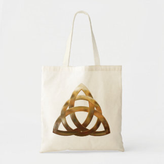 Celtic Gold Trinity Knot Tote Bag