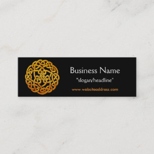 Celtic Golden D1b Irish Celtic Profile Card