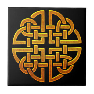 Celtic Golden D7 Irish Celtic Design Tile