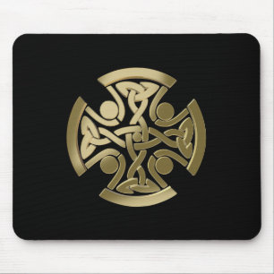 Celtic golden knot mouse mat