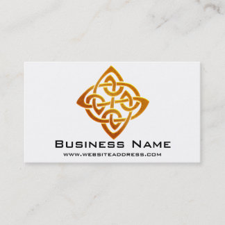 Celtic Golden Symbol 2 Elegant Business Cards
