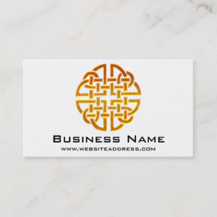Celtic Golden Symbol 7 Elegant Business Cards