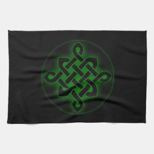 celtic green knot mystic viking symbol spiritual p tea towel