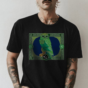 Celtic Green Owl T-Shirt
