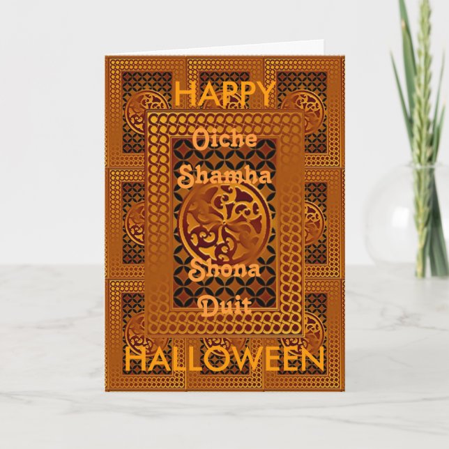 Celtic Happy Halloween Card (Front)