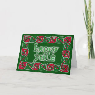 Celtic Happy Yule Greeting Card