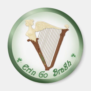 Celtic Harp Magnet