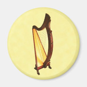 Celtic Harp Magnet