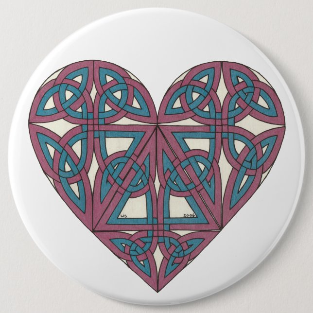 Celtic Heart button (Front)