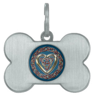 Celtic Heart Pet Tag