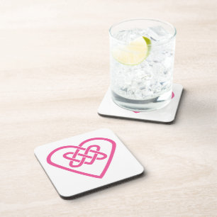 Celtic Heart Plastic Coaster