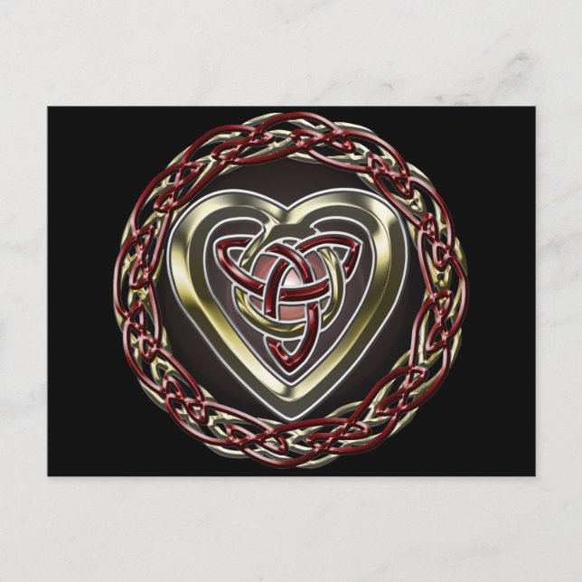 Celtic Heart Postcard (Front)