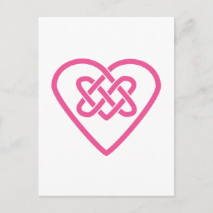 Celtic Heart Postcard - White Background
