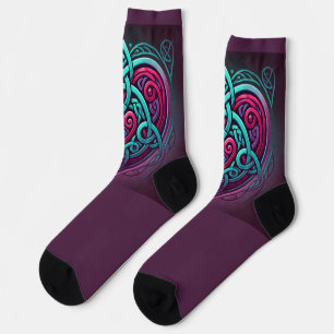 Celtic Heart Socks