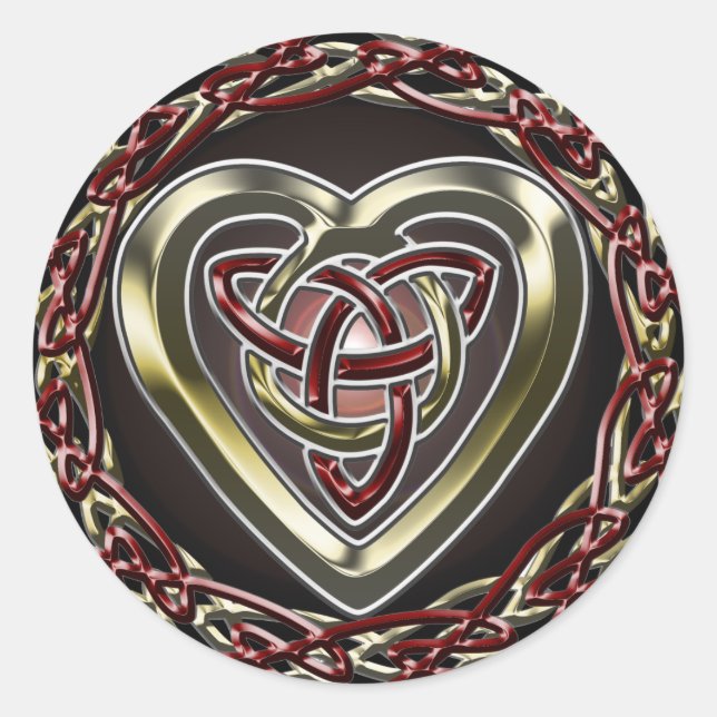 Celtic Heart Sticker (Front)