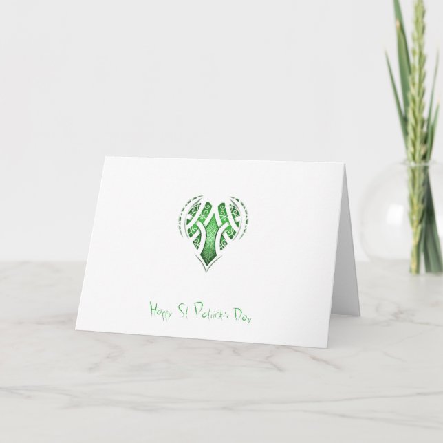 Celtic Heart Tattoo Design Card (Front)