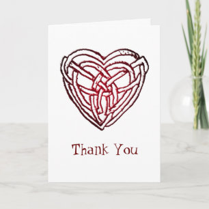 Celtic Heart - "thank you" Thank You Card