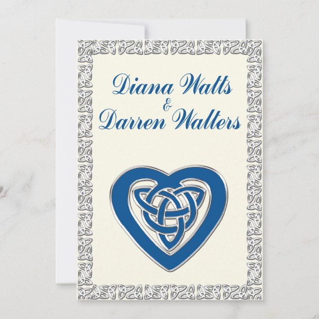 Celtic Heart Wedding Invitation 2 (Front)
