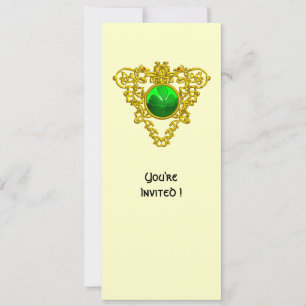 CELTIC HEART WITH SHAMROCK ST PATRICK'S DAY PARTY INVITATION