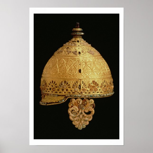 Celtic helmet found at Agris, Charante, 4th centur Poster (Front)