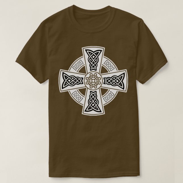 Celtic High Cross Decorative Knotwork 5 T-Shirt (Design Front)