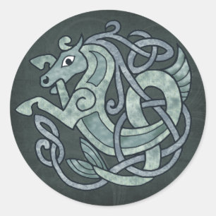 Celtic Horse Classic Round Sticker