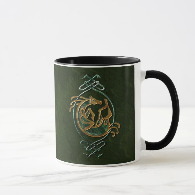 Celtic Horse Knotwork - Stone Mug (Right)