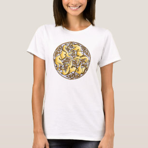 Celtic horses and knots in circle T-Shirt