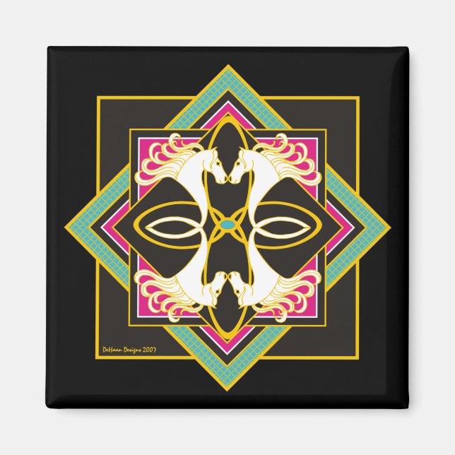 Celtic Horses Magnet (Front)