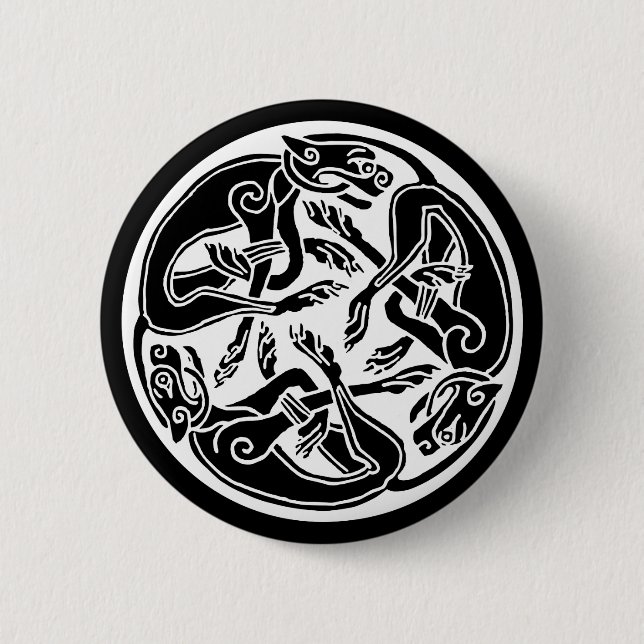 celtic hounds button (Front)