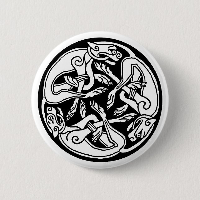 celtic hounds button (Front)