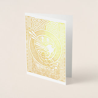 Celtic Hummingbird (Blank inside) Foil Card