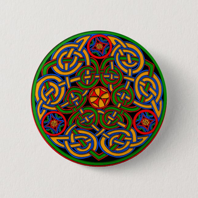 Celtic IIlumination - Trinity Circle 6 Cm Round Badge (Front)