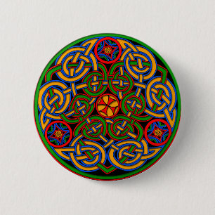 Celtic IIlumination - Trinity Circle 6 Cm Round Badge