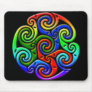 Celtic Illumination - Trinity Swirl III Mouse Mat