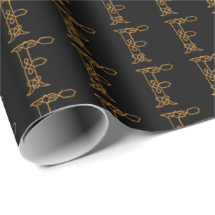 Celtic Initial F Wrapping Paper