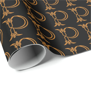 Celtic Initial P Wrapping Paper