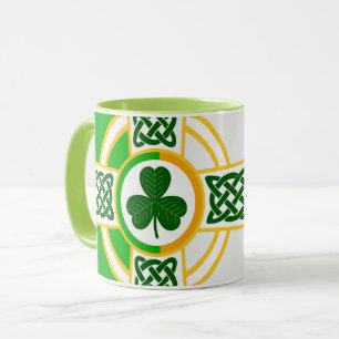 Celtic Irish Flag Design Two tone mug